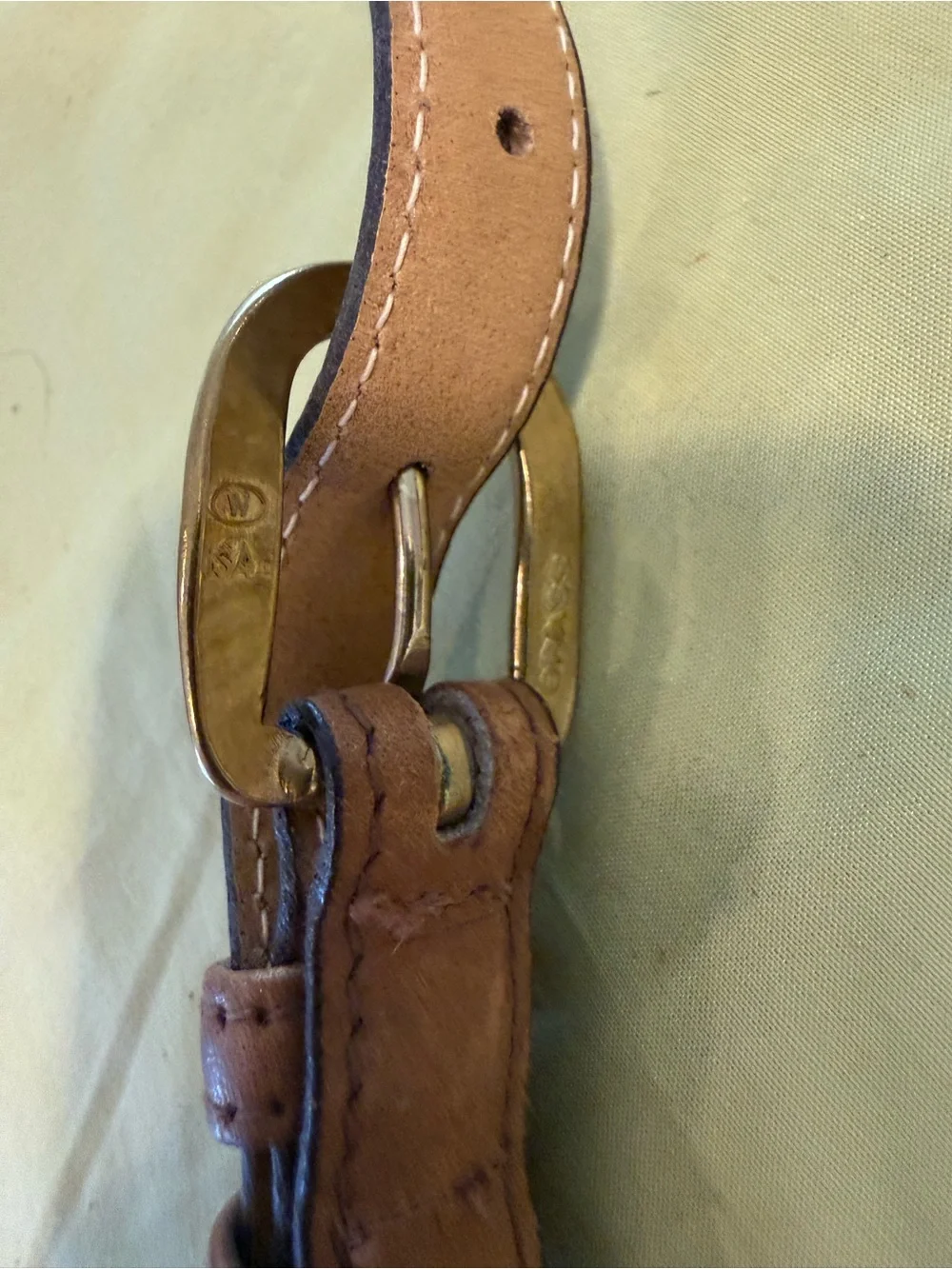 Levi’s country western casual leather belt set of 2 brown & blue gray